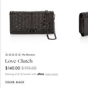 ISO black love clutch